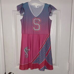 Disney’s Zombies Might Shrimp Pink and Blue Cheerleader Dress size 8-10